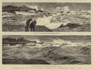 Olajöntés a zaklatott vizekre Peterheadben, 1882. március 1 alkotó: William Lionel Wyllie